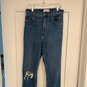 Ultra High Rise Ankle Straight Jeans